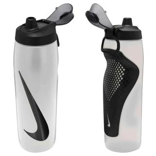 【NIKE 耐吉】REFUEL瓶蓋擠壓運動水壺24OZ/700ml 健身水瓶冷水杯冷水壺單車慢跑環保杯(N100766812524)
