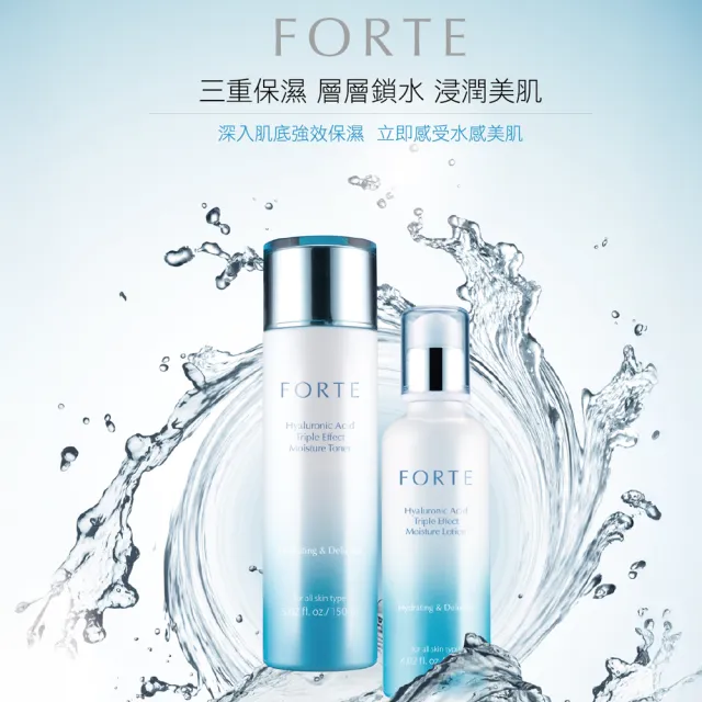 【FORTE】玻尿酸三重水潤霜後乳120mL
