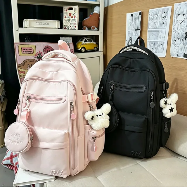 【Starshop】雙11 韓系簡約後背包 減壓護脊雙肩包 輕量學生書包 筆電包 通勤包 差旅包 電腦包 旅行背包