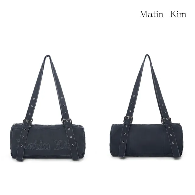 【MATIN KIM】官方旗艦 復古水洗棉圓筒包(多款任選)