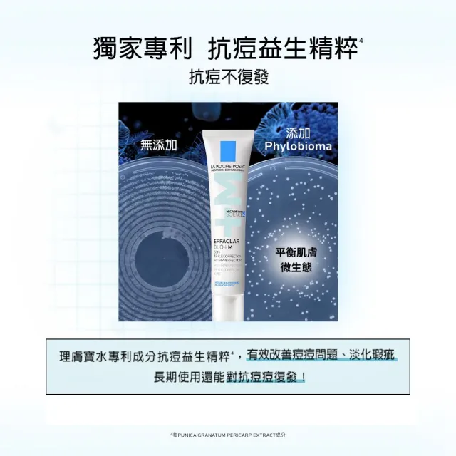 【理膚寶水】油痘肌掰掰 全新升級淨痘無瑕極效精華+M 40ml_D(痘痘粉刺/抗痘/水楊酸)