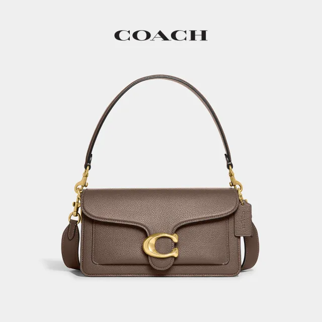 【COACH】蔻馳官方直營 TABBY 26單肩手袋 單肩包 肩背包-B4/深石灰色(CH857)
