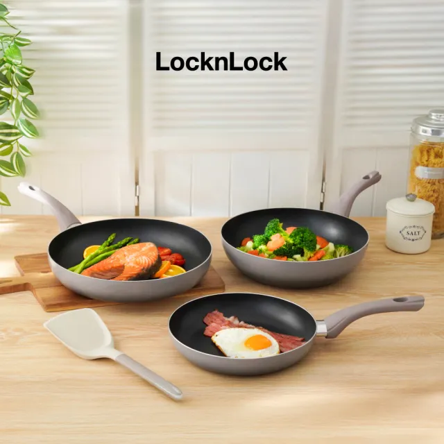 【LocknLock 樂扣樂扣】官方直營 輕曜漸層不沾IH雙鍋組 28cm炒鍋+30cm平煎(超輕量設計/全爐具適用)