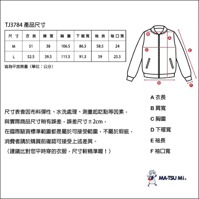 【MATSUMi】美式復古貝果印花貼紙純棉夾克外套