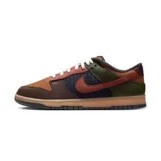 【NIKE 耐吉】Dunk Low Retro Prm 運動鞋 男鞋 休閒鞋 棕綠色 燈芯絨 拼接 復古 IB7746-201