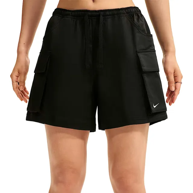【NIKE 耐吉】As W Nk Street Utl Wvn Cargo S 短褲 女款 黑色 工裝 IV5010-010