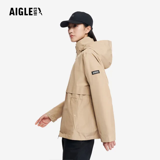 【AIGLE】女 GORE-TEX 防水透氣外套|AG-5A204A150 卡其(女外套 防水透氣外套 防風外套 Goretex)
