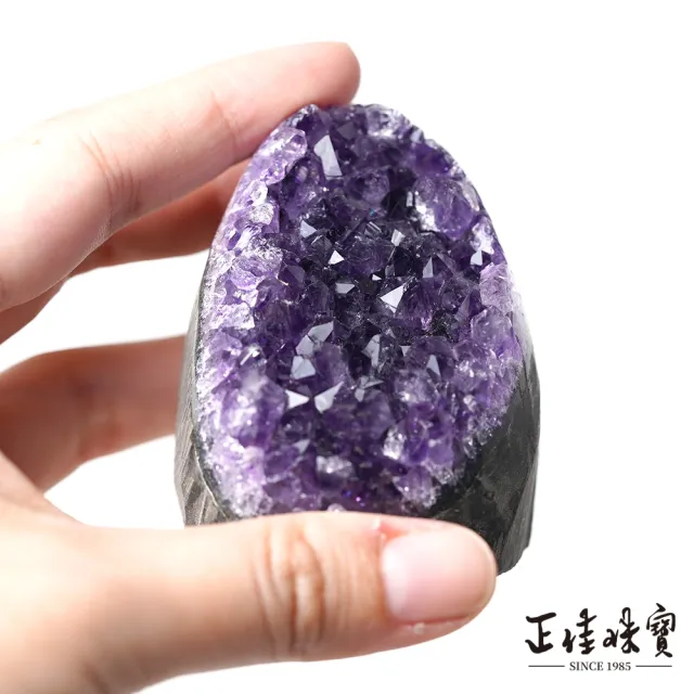 【正佳珠寶】紫水晶 高品烏拉圭紫晶簇 原礦切座擺件｜ 一物一款式多選