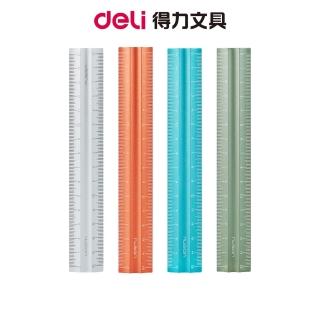 【Deli 得力】Nusign紐賽 霧面設計鋁尺/15CM(ENS091)