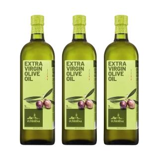 【慕雅利華】艾奇利華特級初榨冷壓橄欖油1000ml X 3瓶(可生飲/出廠酸價0.32%)
