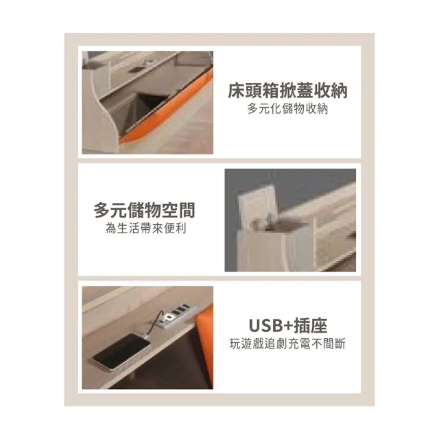 【ASSARI】雙人5尺瑪仕收納房間組-床頭箱+床底