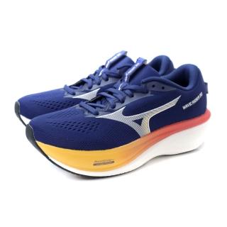 【MIZUNO 美津濃】美津濃 Mizuno WAVE RIDER 30 SW 慢跑鞋 深藍/橘 男鞋 J1GM262154 no343