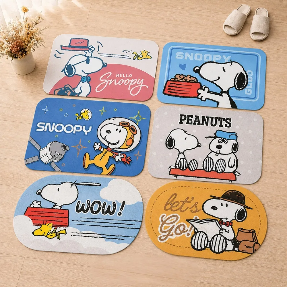 【SNOOPY 史努比】買一送一 史努比可愛吸水速乾地墊(地墊/踏墊/吸水/多款/)