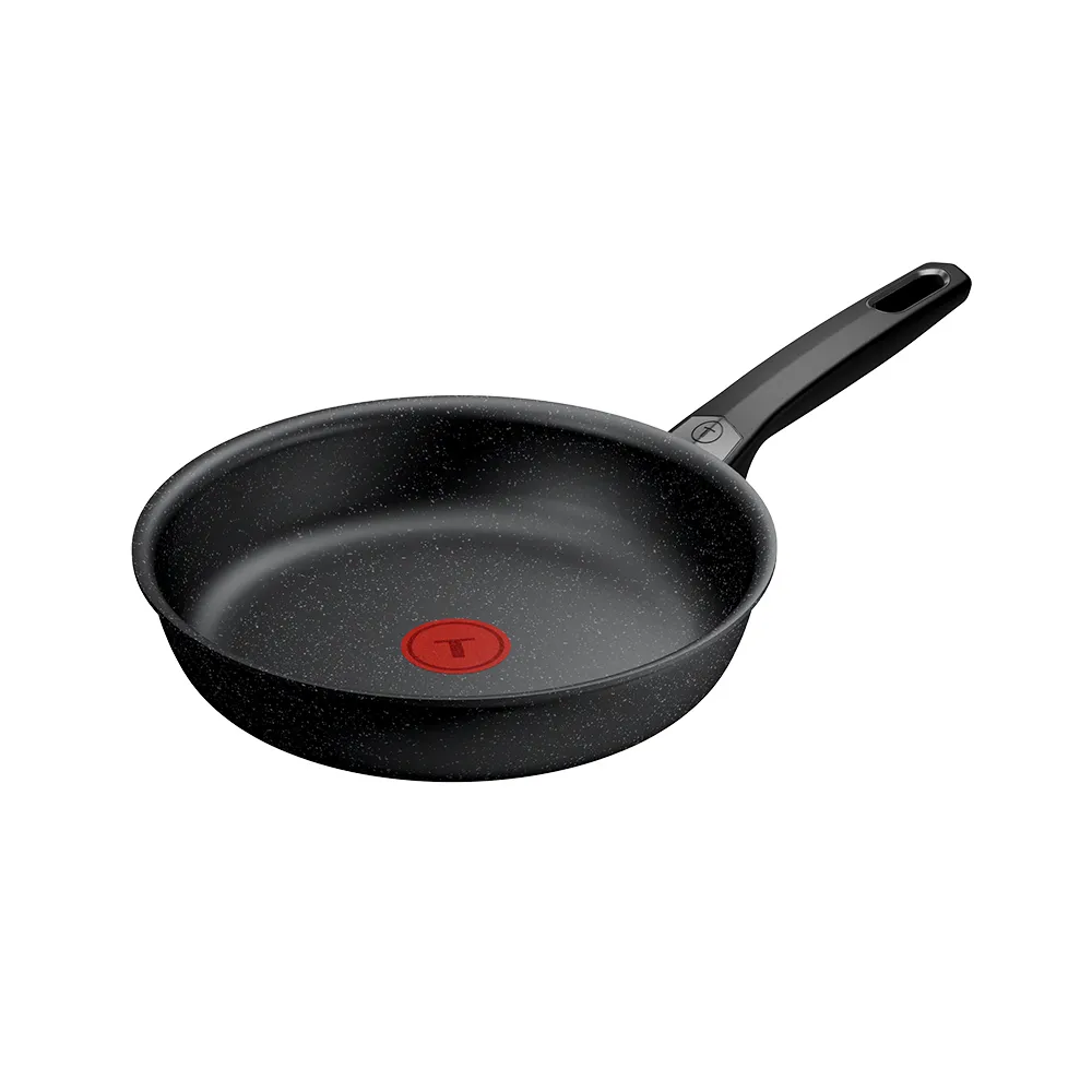 【Tefal 特福】法國製 精焠系列24cm不沾鍋平底鍋(不挑爐具、IH爐可用鍋)