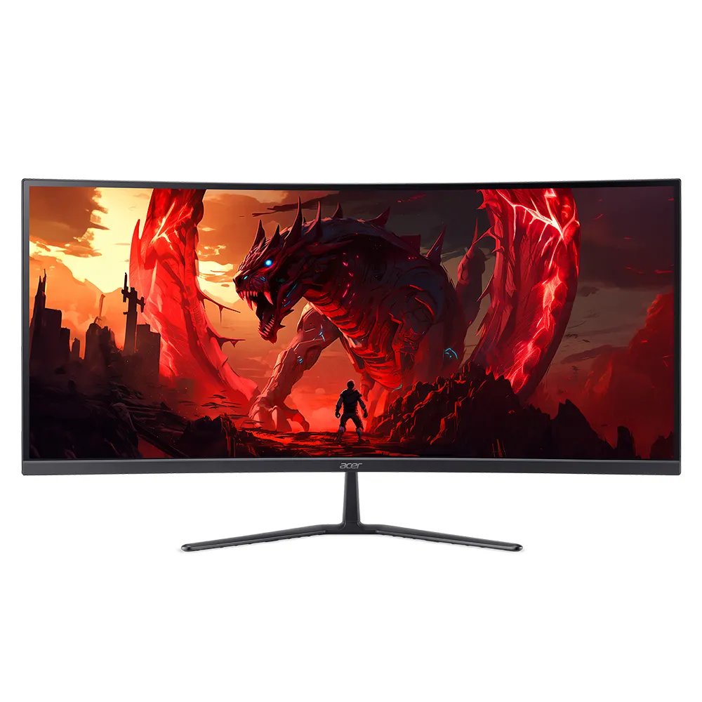 【Acer 宏碁】ED340CUR J0 34型 2K 21:9 120Hz曲面電競螢幕(HDMI/DP/內建喇叭/HDR10/1ms/VA)