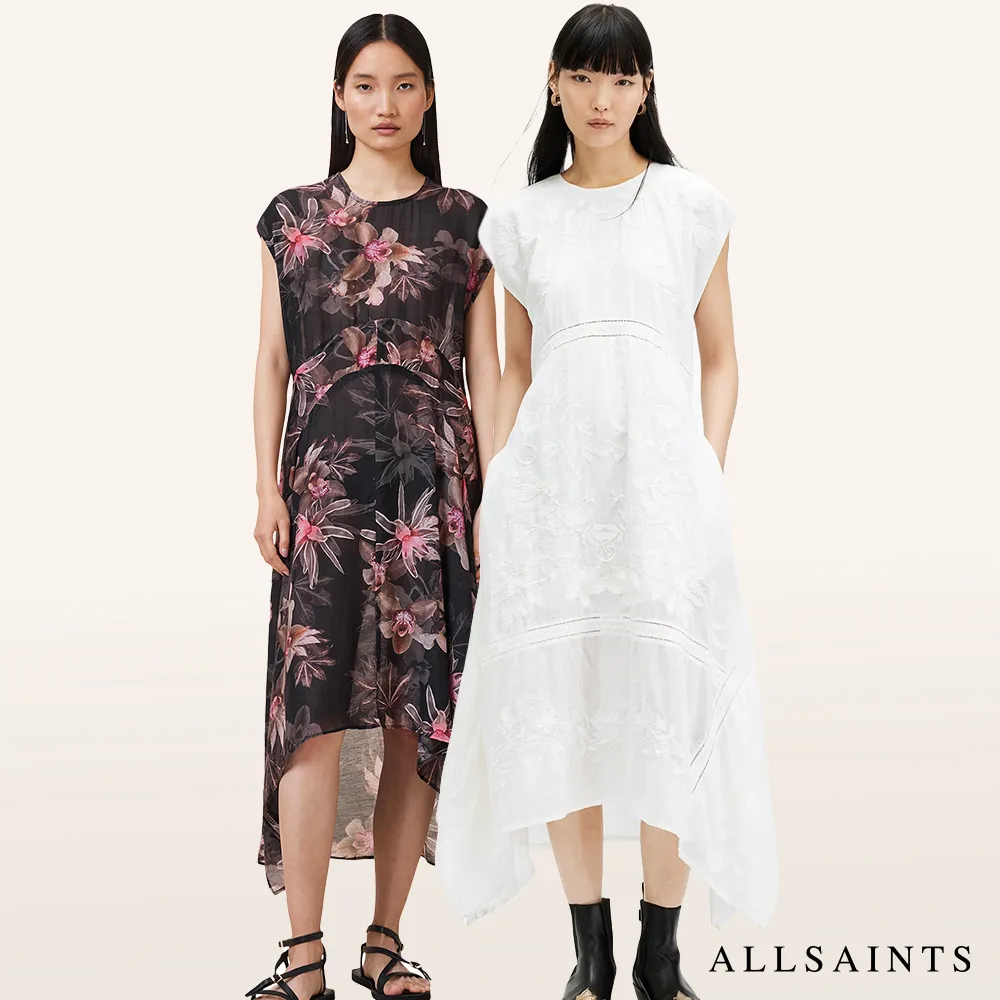 【ALLSAINTS】迷人修身印花洋裝 (多款任選)