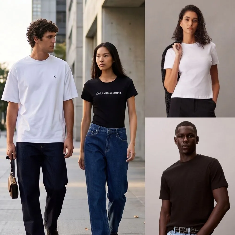 【CALVIN KLEIN】官方旗艦館 男女低調款logo T恤 短T恤 上衣 圓領