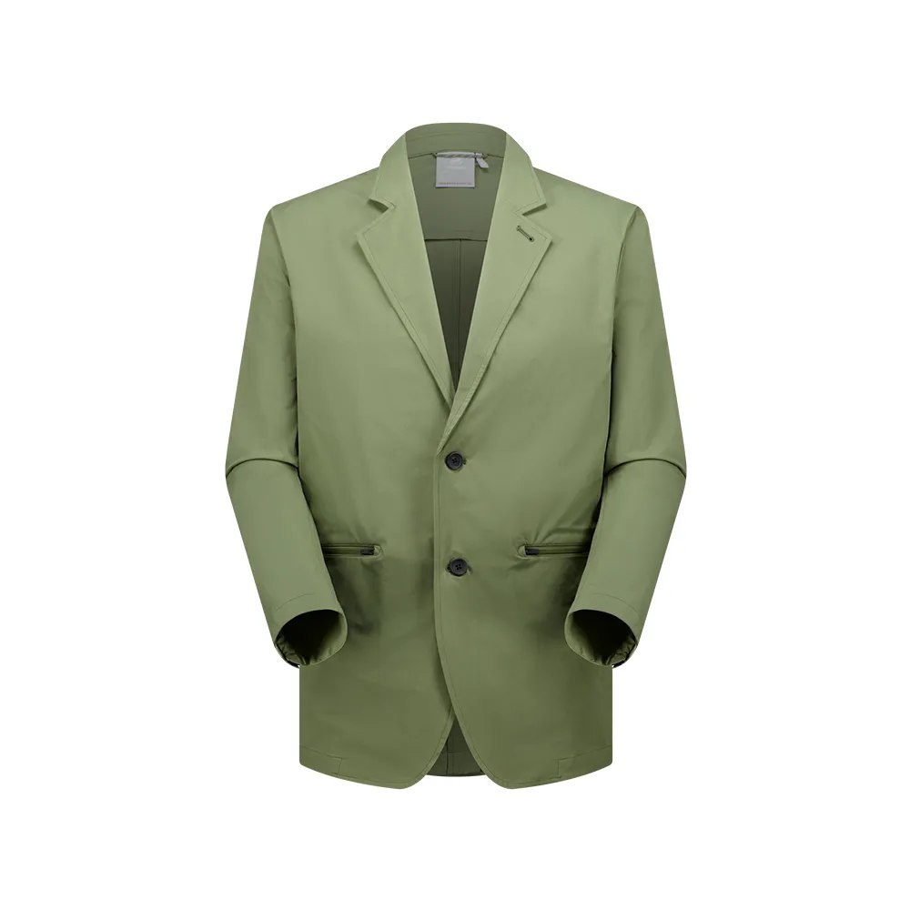 【Mammut 長毛象】Active SO Set-Up Jacket AF 日系彈性防潑水西裝外套 沼澤綠 男款 #1011-02301