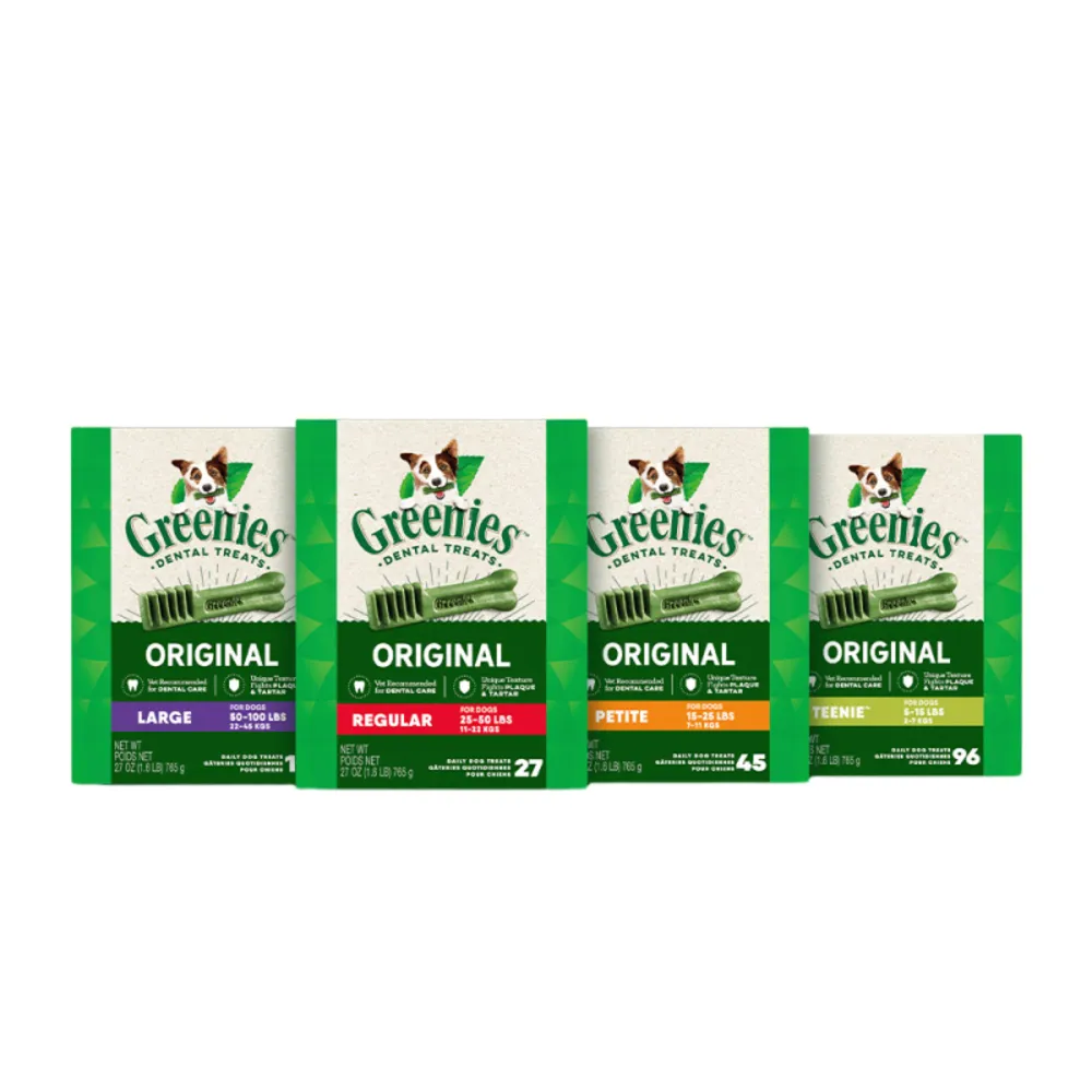 【Greenies 健綠】狗潔牙骨 原味 27oz*2入 寵物零食/潔牙骨/狗零食(任選)