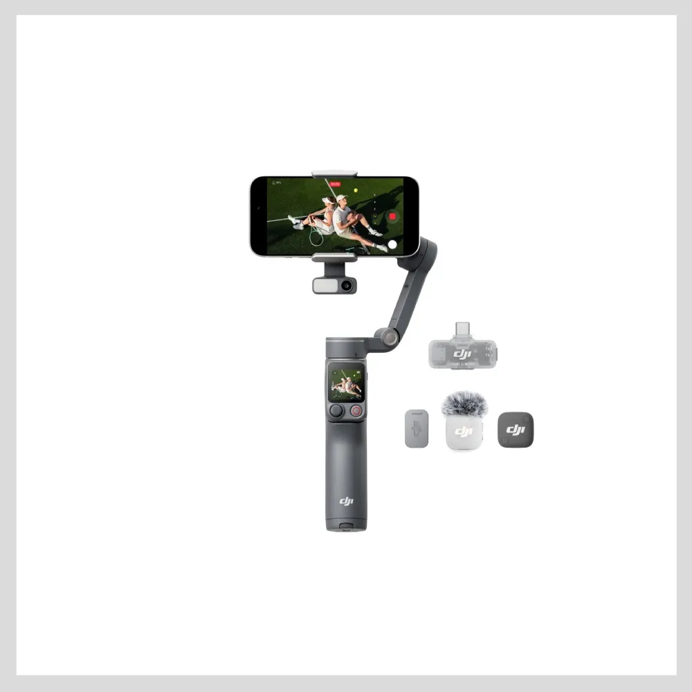 【DJI】OSMO MOBILE 8P 全能Vlog套裝 雲台手機穩定器 ｜內建延長桿腳架(聯強國際貨)