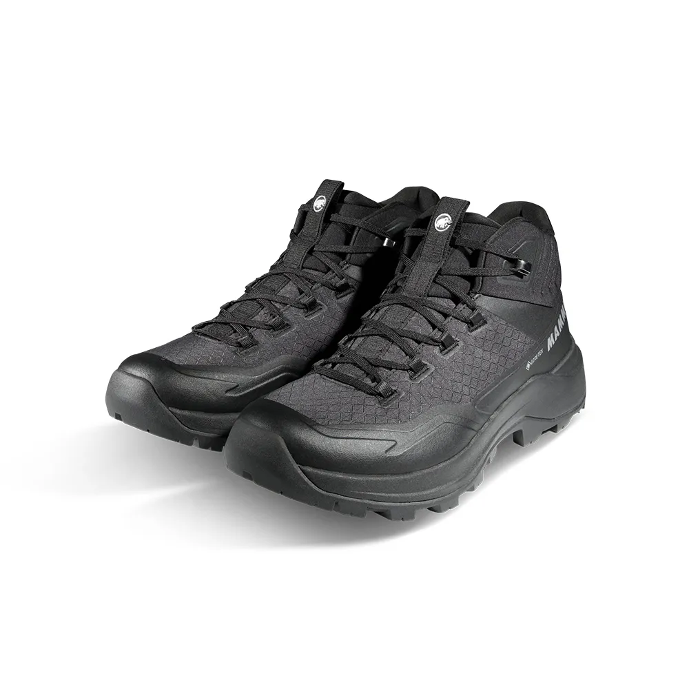 【Mammut 長毛象】Sertig III Mid GTX Men GTX防水中筒健行鞋 黑色 男款 #3030-05570
