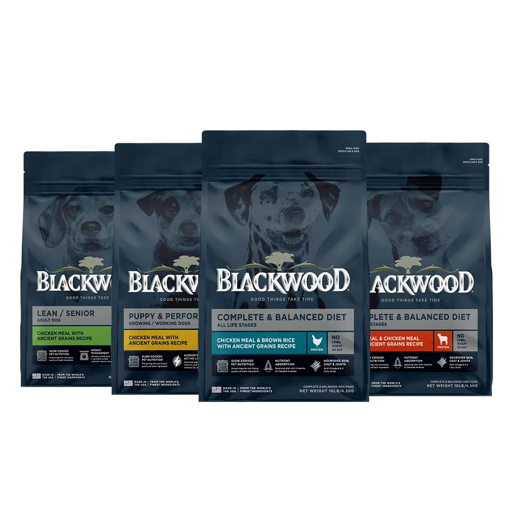 【BLACKWOOD 柏萊富】特調系列犬用寵糧 4.5磅/2公斤(狗飼料 幼犬 低卡保健 成犬活力 特調全齡)