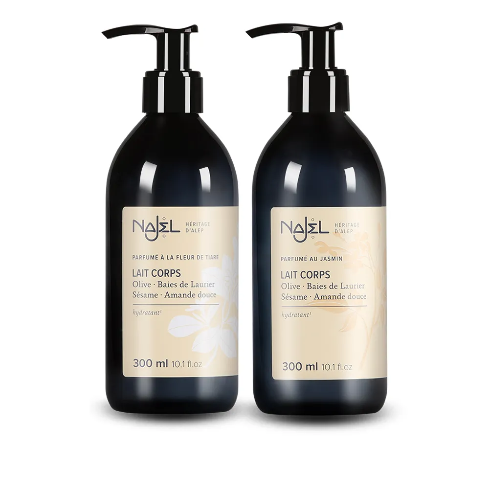 【NAJEL】阿勒坡經典花香氛保濕嫩白乳液300mlx2入(茉莉花/梔子花公司貨)