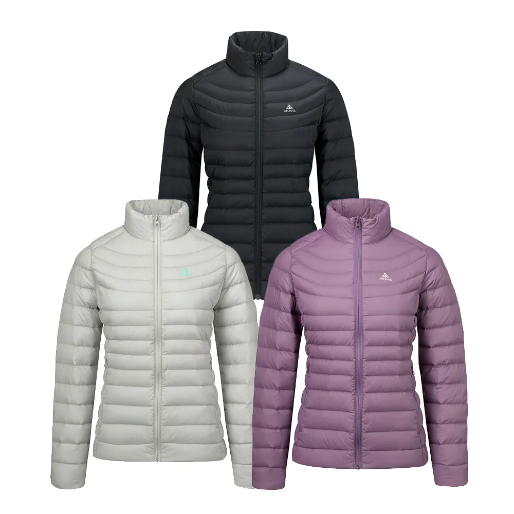 【ATUNAS 歐都納】女款輕量羽絨外套 KEEP WARM 多色 A6GAGZ04W(輕量/防潑水/收納/保暖外套/夾克/自行車)