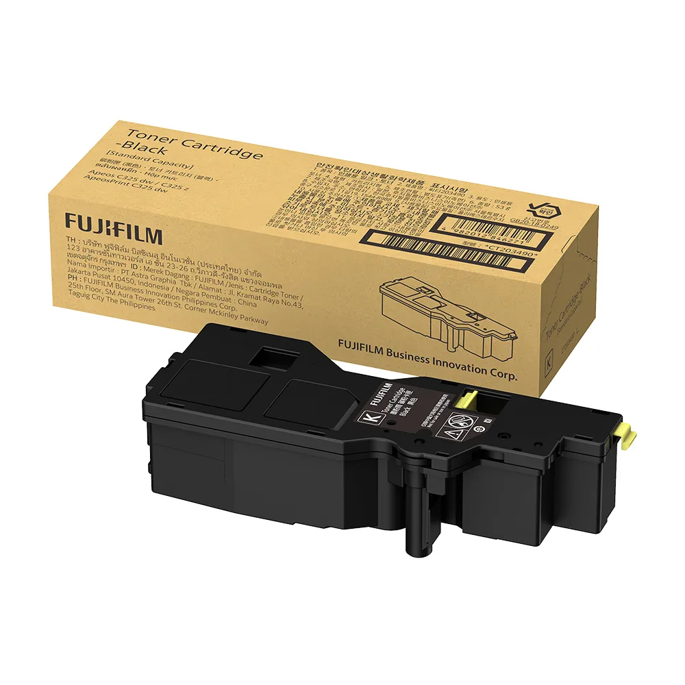 【FUJIFILM 富士軟片】CT203502 原廠原裝 黑色碳粉匣(6000張/彩色C325系列)
