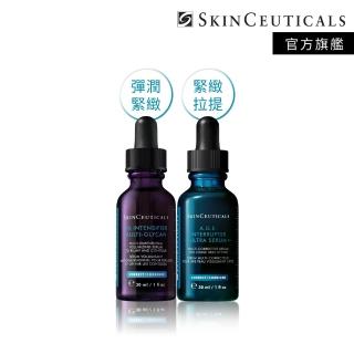 【Skin Ceuticals 修麗可】A.G.E.極效賦活緊緻精華 30ml+HA塑顏緊緻超彈力紫米精華 30ml