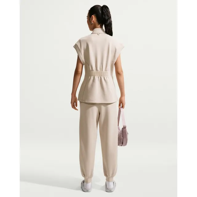 【NIKE 耐吉】休閒外套 女 AS W NK DF 24.7 IS FZ TUNIC 運動 休閒 Dri-FIT 快乾 無袖 米白 (IQ7052236)