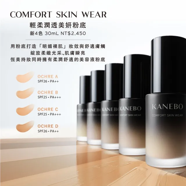 【Kanebo 佳麗寶】KANEBO 輕柔潤透美妍粉底 30mL(多色任選_大K_加贈雙色遮瑕膏 )
