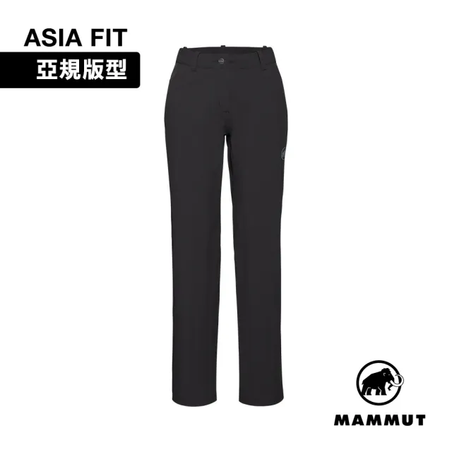 【Mammut 長毛象】Hiking V Pants AF W 防曬彈性健行長褲 黑色 女款 #1022-03010