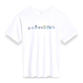 【CONVERSE】Hello Kitty Sticker Tee 短袖 男女款 白色 三麗鷗 CVM5T517-WHT