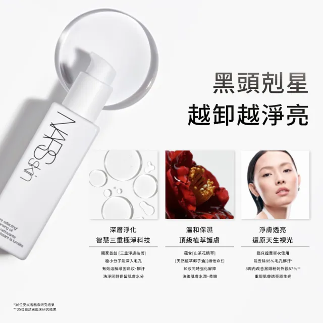 【NARS】官方直營 原生透亮卸妝組(裸光賦活透亮卸妝油+5件體驗組) 週年慶預購