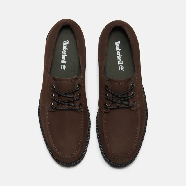 【Timberland】男款深棕色Britton Drive皮革休閒鞋(A42KGW07)