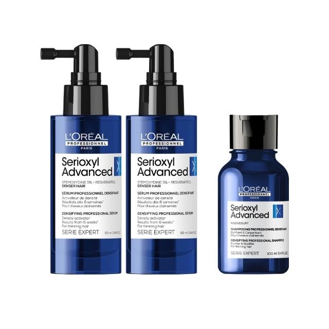 【L’OREAL 巴黎萊雅PRO】絲芮雅活力啟動精粹90ml送90ml (建髮小藍瓶/養髮/控油/頭皮調理精華)