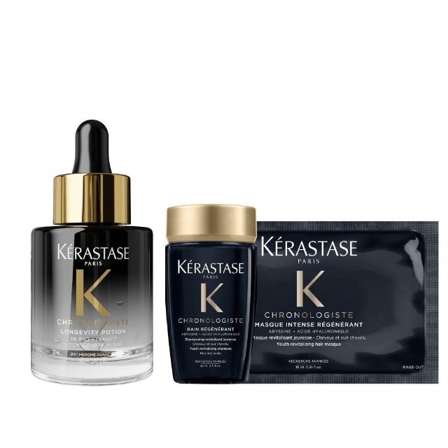 【KERASTASE 巴黎卡詩】黑鑽極萃逆時頭皮精華 30ml (頭皮精華/頭皮保養/養髮)