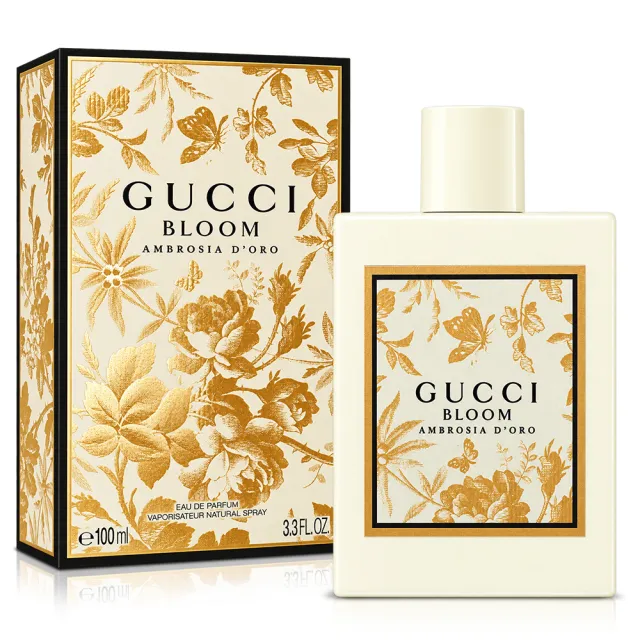 【GUCCI 古馳】花悅金燦女性淡香精100ml(專櫃公司貨)