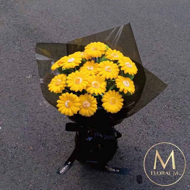 【Floral M】最好的祝福陽光非洲菊大型香水花束(情人節花束/告白禮物/求婚花束/香水花束/生日花束)