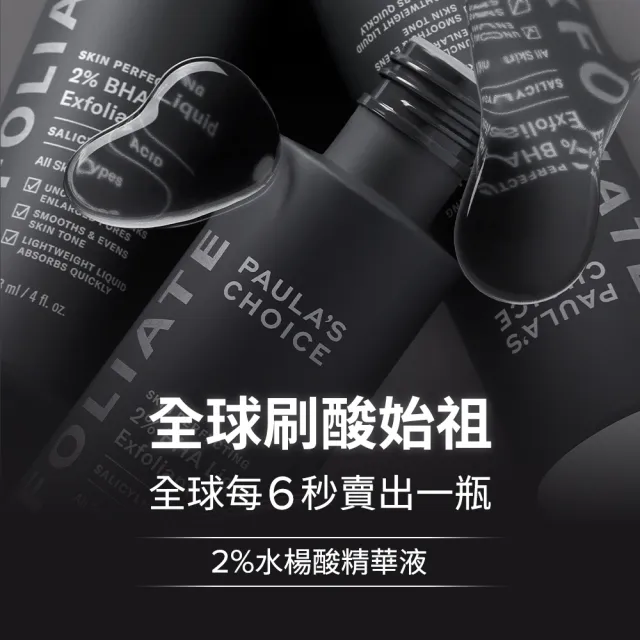 【PAULA’S CHOICE 寶拉珍選】雙酸煥膚迷你組(2%水楊酸精華液+8%雙重果酸精華液)