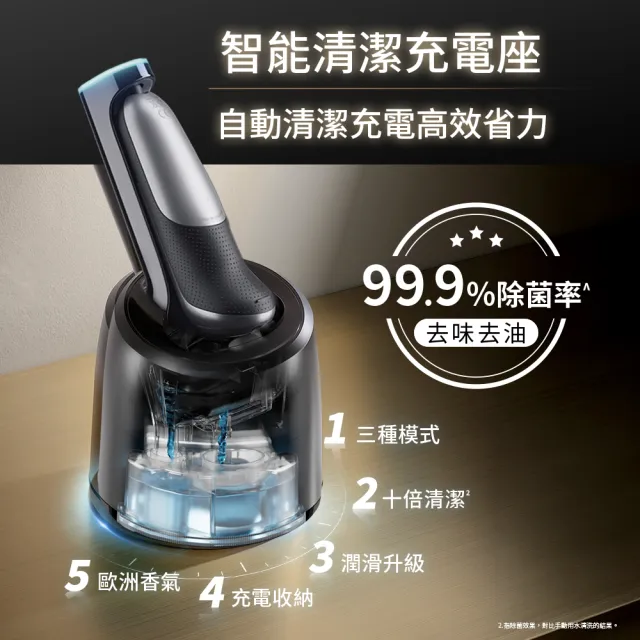 【BRAUN 百靈】新7系列PRO 暢型貼面電動刮鬍刀/電鬍刀-附鬢角刀 清潔座 德國製造(73-N85010cc)