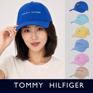 【TOMMY HILFIGER】TOMMY 經典刺繡文字Logo可調式鴨舌老帽-多色選(可情侶穿搭/平輸品)