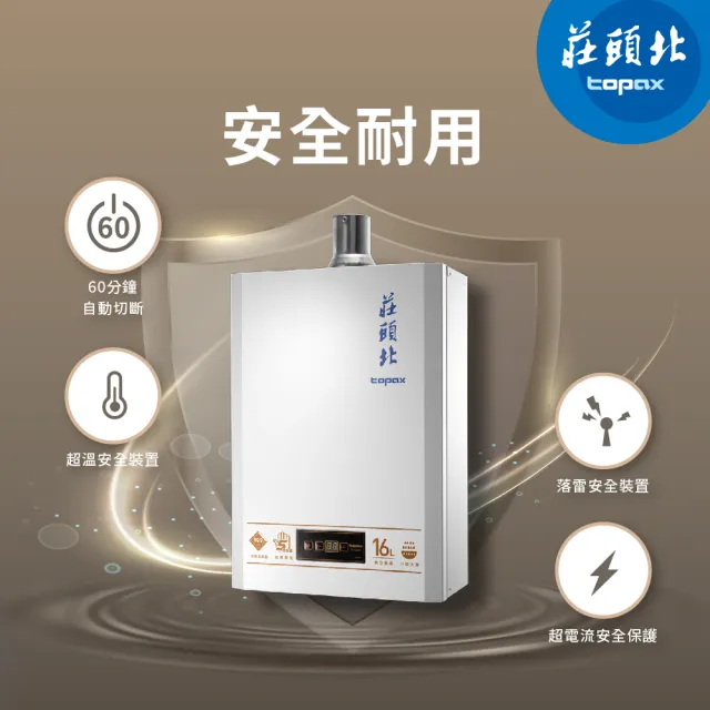 【莊頭北】16L 數位恆溫型 TH-7168B(FE式_原廠安裝-官方直營)