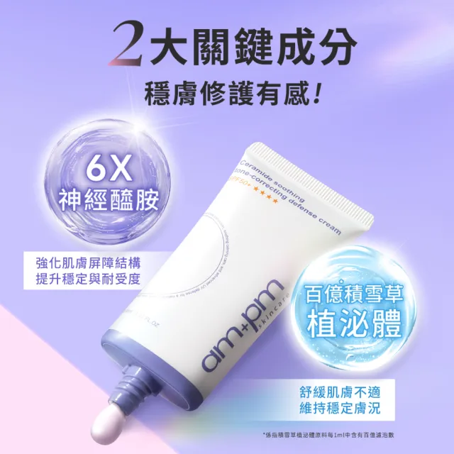 【ampm 牛爾】超值CP組★神經醯胺潤色防護乳35mlx2+全效乳霜噴霧100ml+輕盈乳100ml