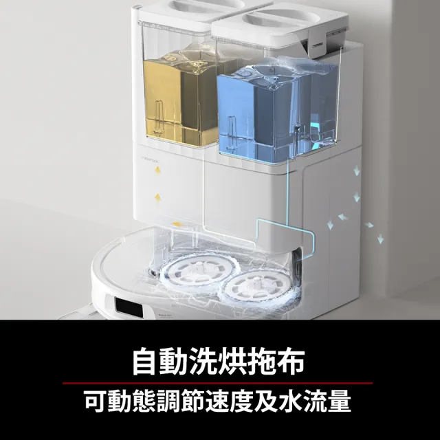 【Roborock 石頭科技】Qrevo L 全能掃拖機器人(自動洗拖布/自動風乾/自動集塵/10000pa吸力/零纏繞邊刷)