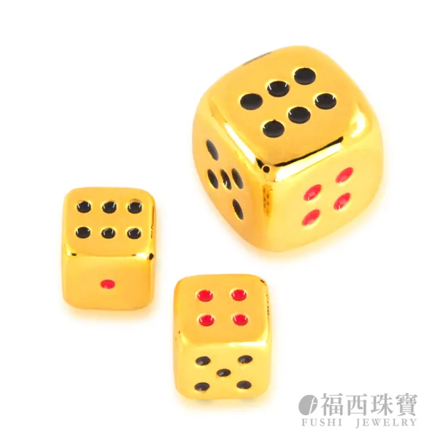 【福西珠寶】黃金擺件 幸運黃金大骰子擺件 仿真立體迷你骰子造型 可愛收藏擺件 (金重0.78錢正負0.03錢)