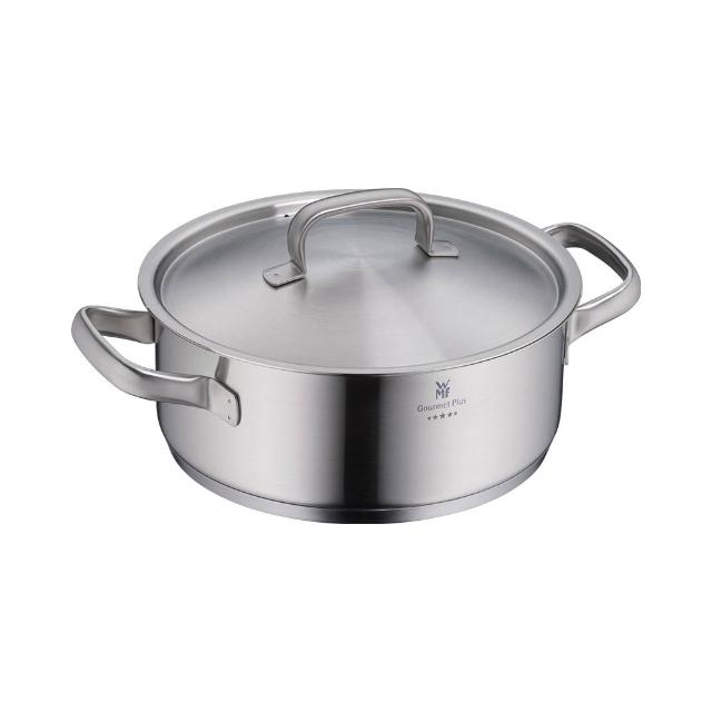 【WMF】義大利製 五星鍋系列 Gourmet Plus 不鏽鋼低身湯鍋 24cm 4.1L IH爐/電磁爐/瓦斯爐適用