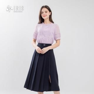 【IRIS 艾莉詩】雅緻蕾絲雪紡上衣-2色(62132)