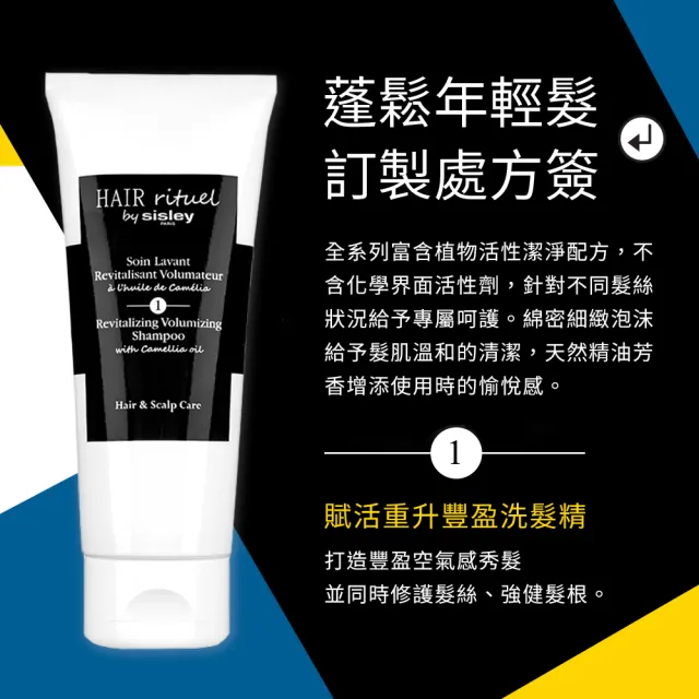【Sisley 希思黎】官方直營 Hair Rituel 賦活重升豐盈洗髮精500ml(豐盈髮絲/蓬鬆髮絲)